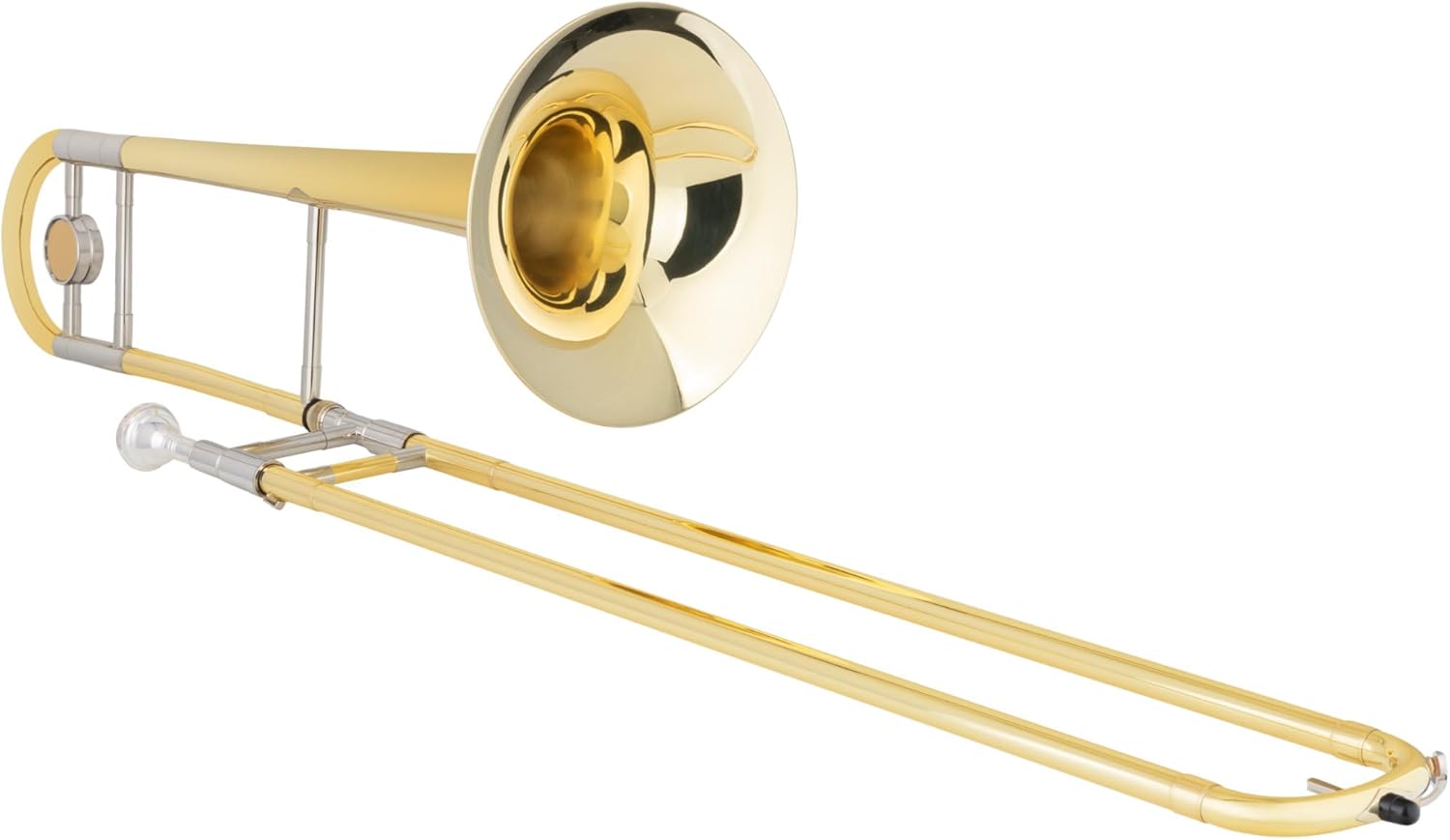 Classic Cantabile TP-42 Trombone Tenore - Accordatura Bb - Ottone - Coulisse Interna in Nichelargento - Inclusi Custodia, Bocchino e Panno per la Pulizia