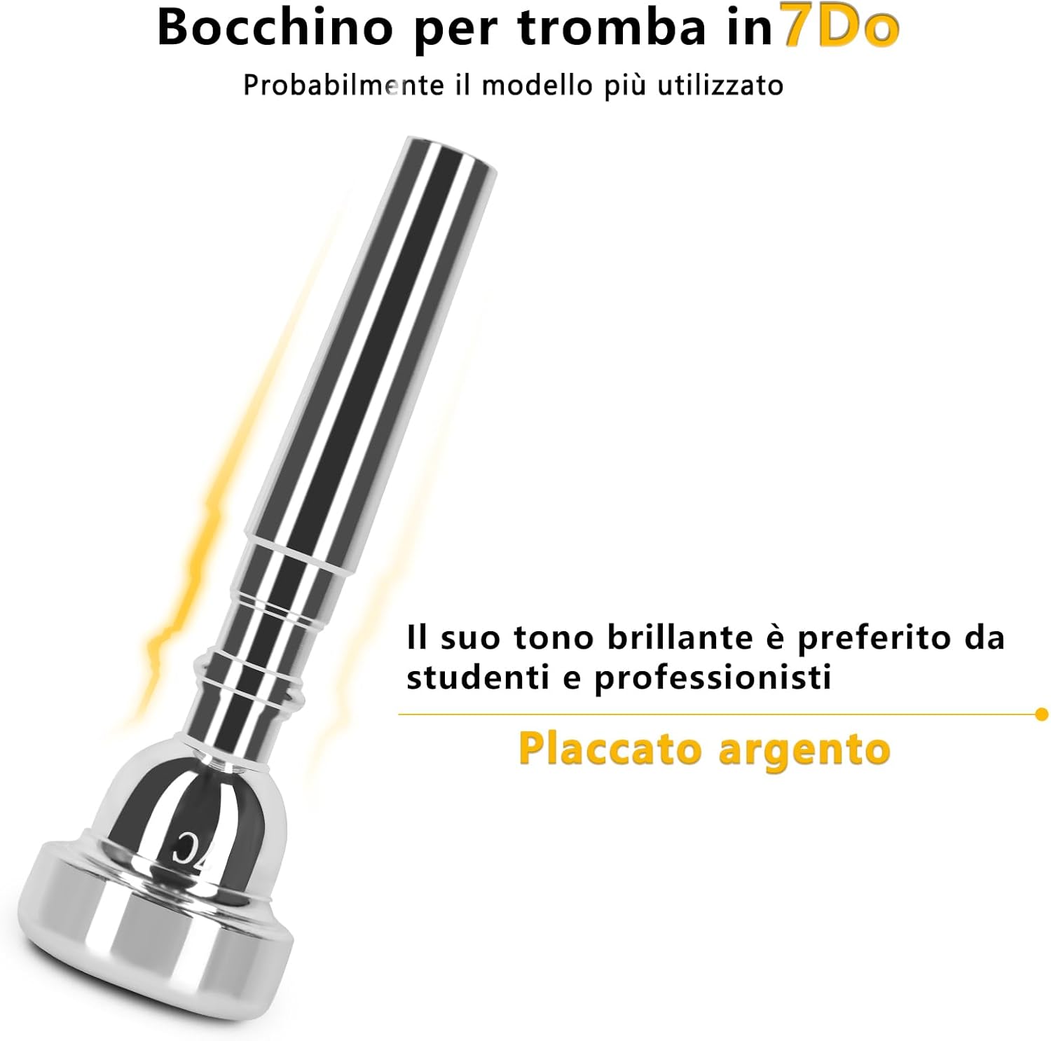 EASTROCK Standard Tromba Set Standard Bb Tromba In Ottone Con Hard Shell,Guanti,Tessuto,7C Tromba Bocchino,Trombe per Principianti,Studenti,Adulti e Artisti professionisti (Nero)