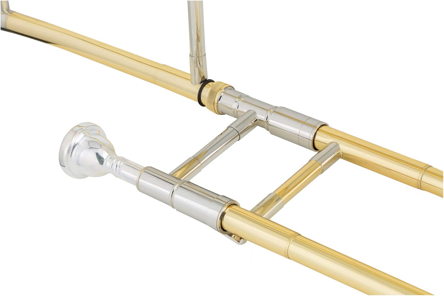 Classic Cantabile TP-42 Trombone Tenore - Accordatura Bb - Ottone - Coulisse Interna in Nichelargento - Inclusi Custodia, Bocchino e Panno per la Pulizia