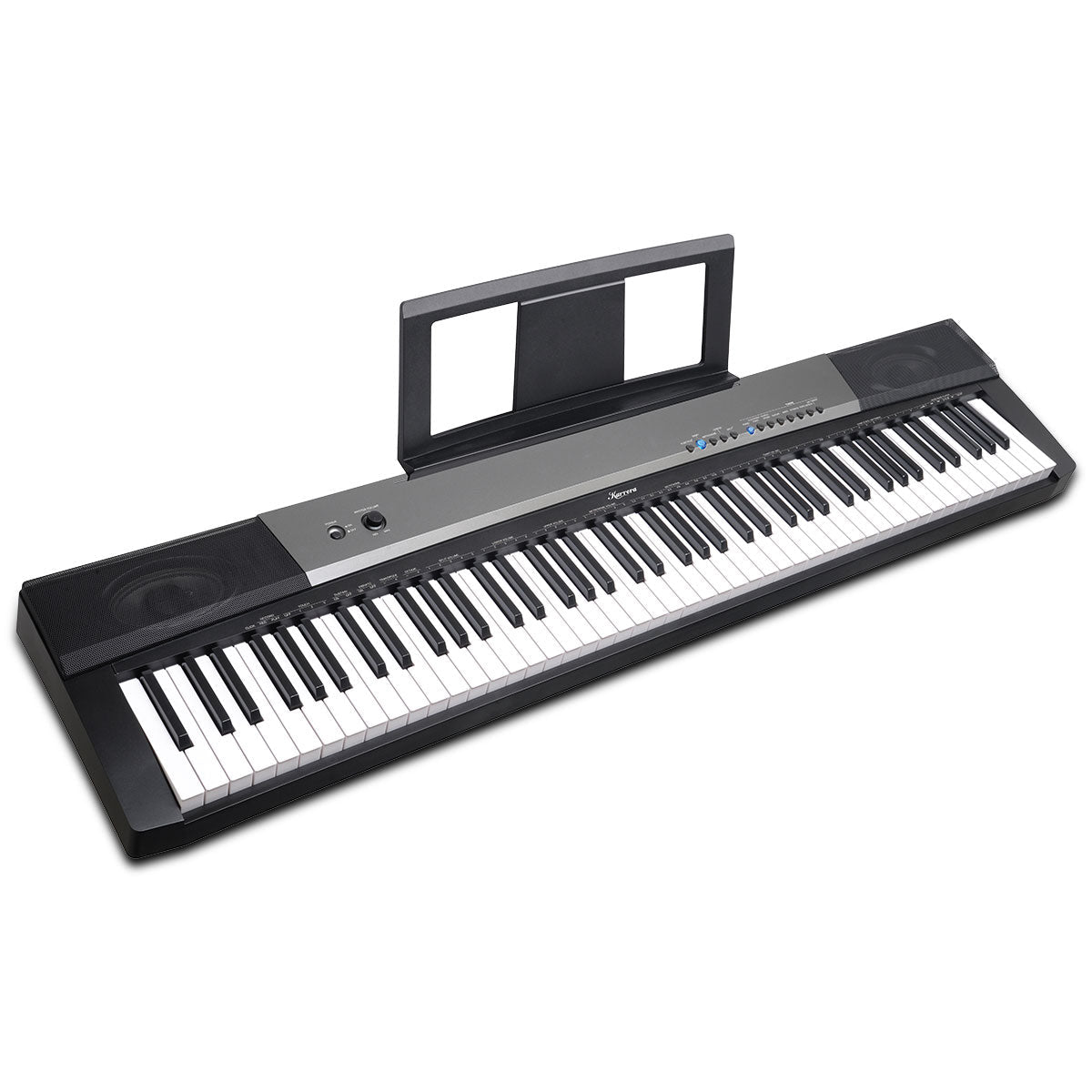 NNEDPE Karrera 88 Keys Electronic Keyboard Piano with Stand Black